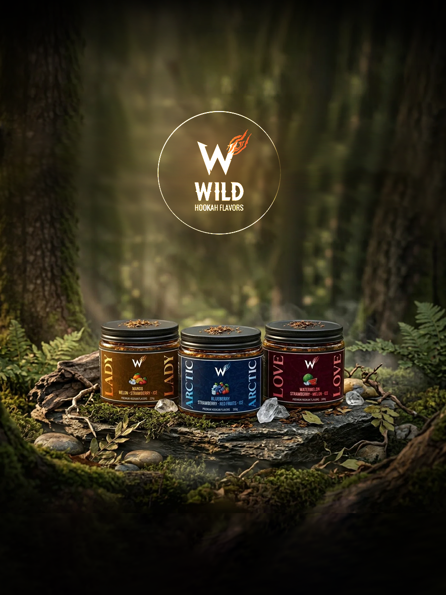 WILD LADY Premium Bitkisel Nargile Melası 200g - Mango, Kavun, Çilek, Buz