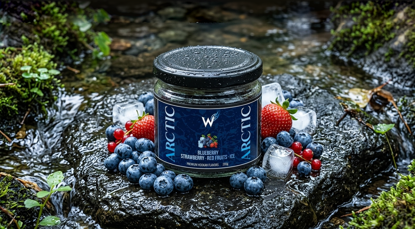 WILD ARCTIC Premium Bitkisel Nargile Melası 200g - Yaban Mersini, Buz & Ardıç
